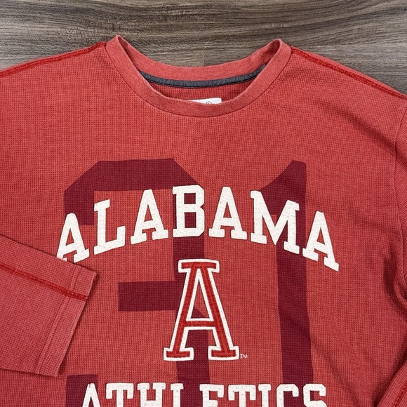 Nike Other - Nike Alabama Crimson Tide Long Sleeve Shirt Waffle Weave Thermal Red Tag Large